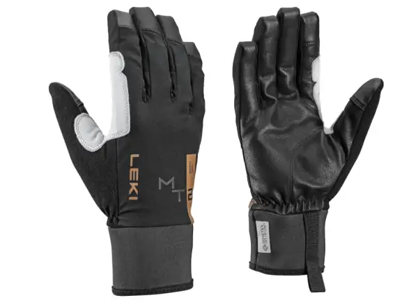 Leki Montera Storm alpinistické rukavice Black/White/Brown