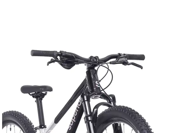 Superior TEAM 24 detský bicykel Gloss Brushed Alu / Rainbow Black