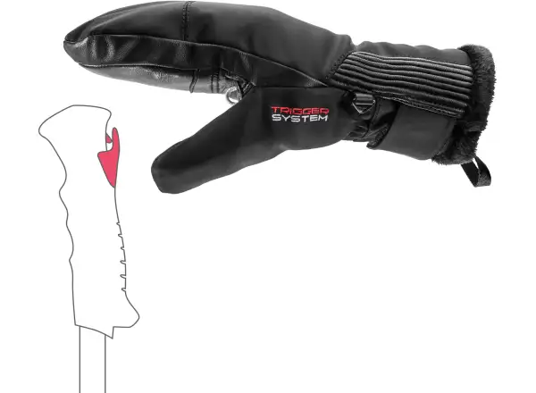 Leki Vallarta 3D Women Mitt dámske palčiaky Black