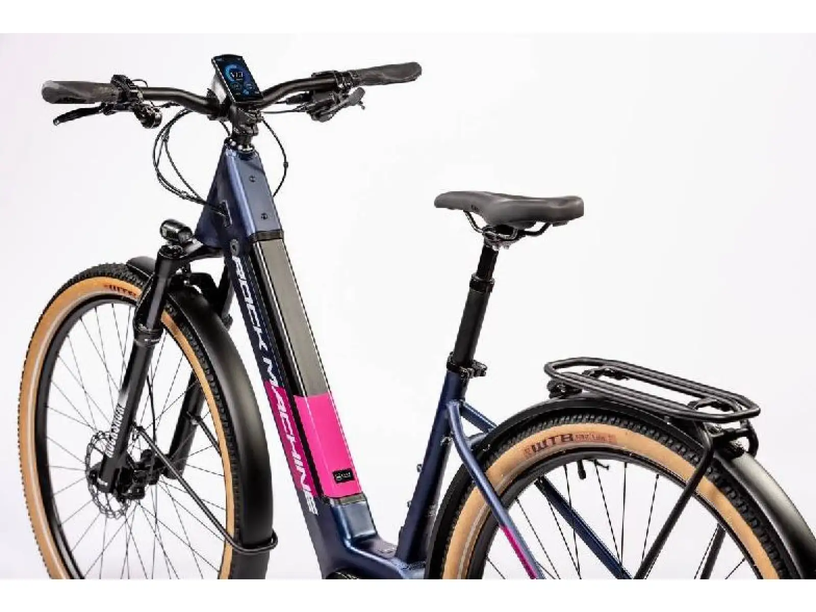 Rock Machine Storm INT e90-29 lady touring  matte blue/silver/pink elektrobicykel