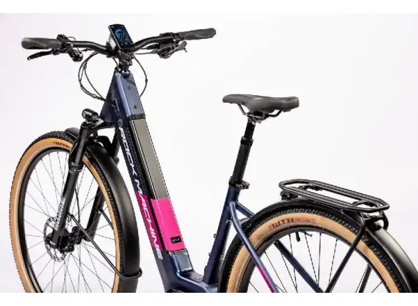 Rock Machine Storm INT e90-29 lady touring  matte blue/silver/pink elektrobicykel