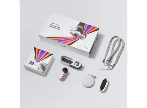 Insta360 GO 3S kamera Retro bundle 64 GB špeciálna edícia biela