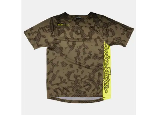 Troy Lee Designs Skyline Scrubland detský dres krátky rukáv Olive