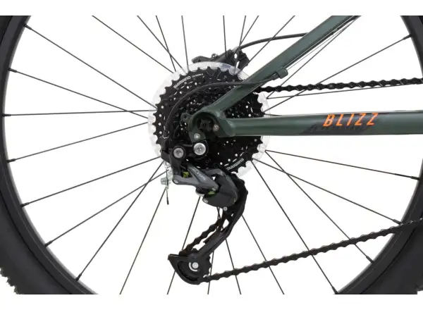 Rock Machine Blizz 27 Mat Khaki/Neon Orange/Black detský bicykel