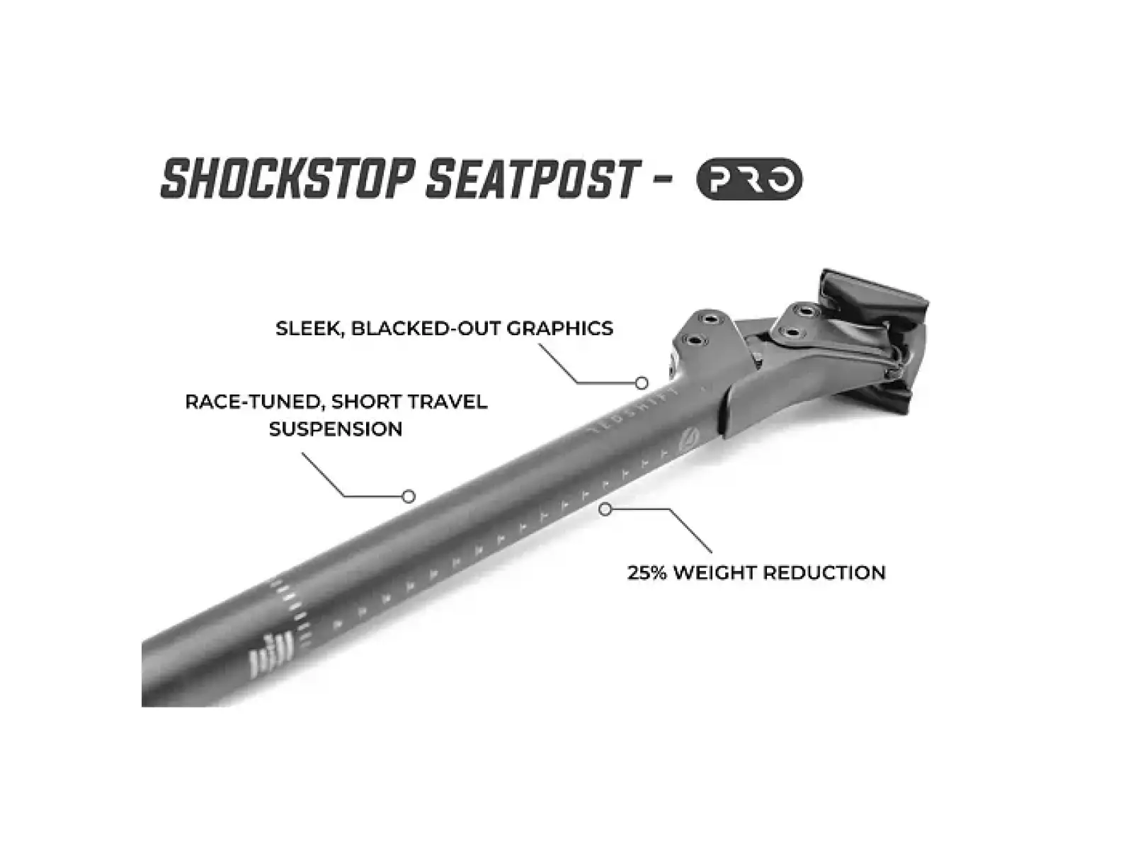 Redshift ShockStop PRO Suspension V2 odpružená sedlovka 27,2x280 mm