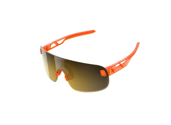 POC Elicit cyklistické okuliare Fluorescent Orange Translucent