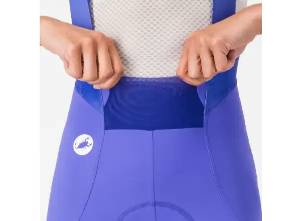 Castelli Espresso 2 W dámske kraťasy s vložkou a trakmi Ultraviolet