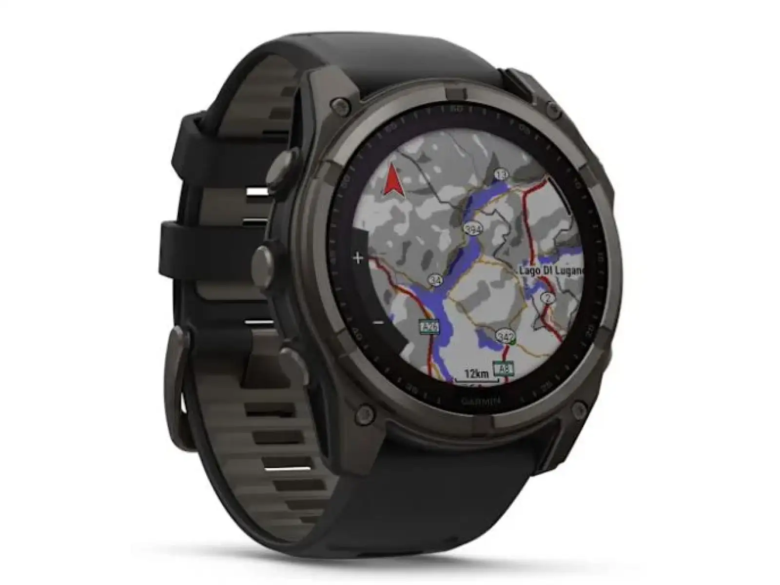 Garmin fenix 8 - 51 mm Solar Sapphire inteligentné hodinky Carbon DLC Titanium Black/Pebble Gray