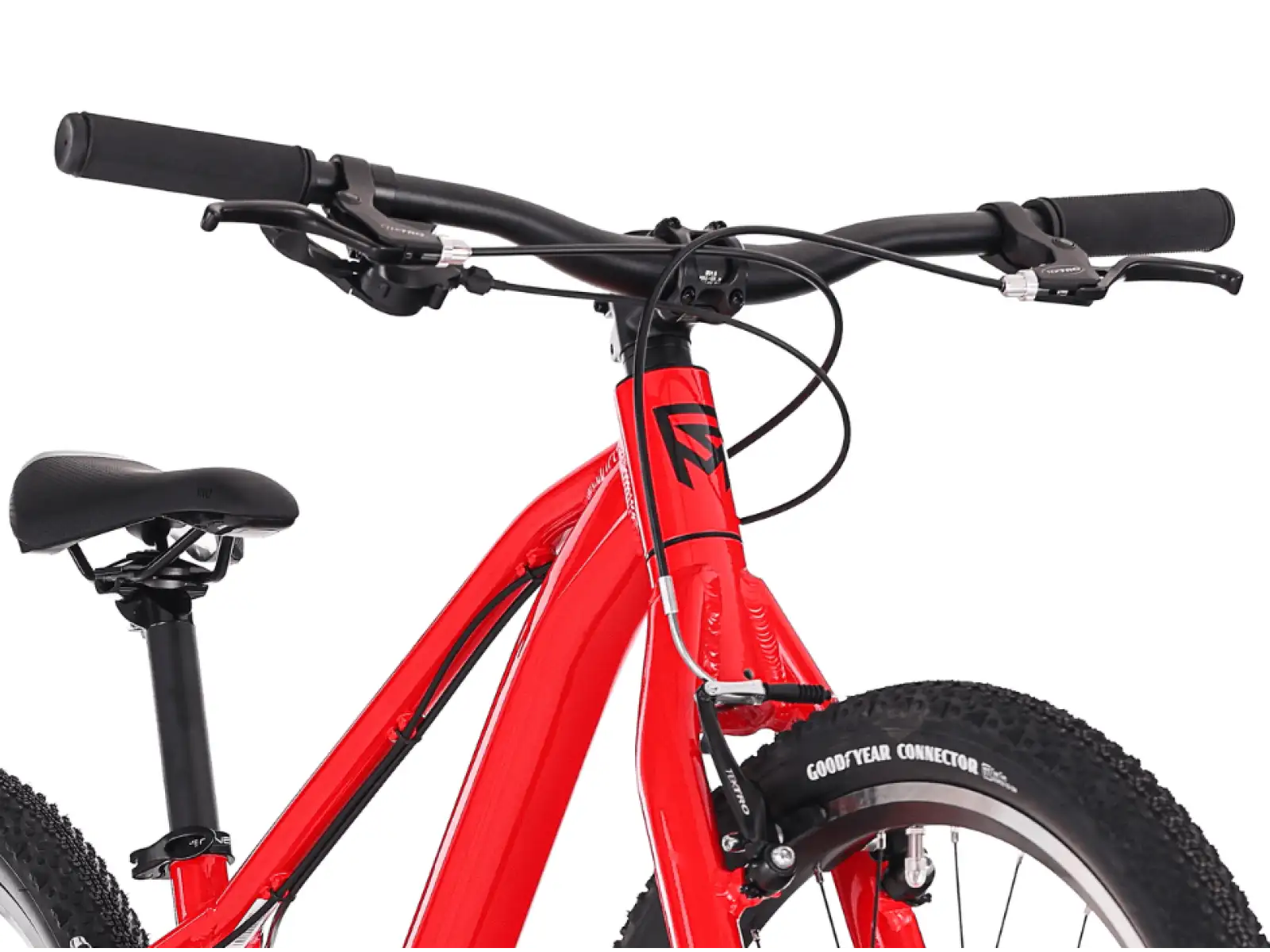 Rock Machine RIFF JR 27 detský bicykel Gloss Fire Red