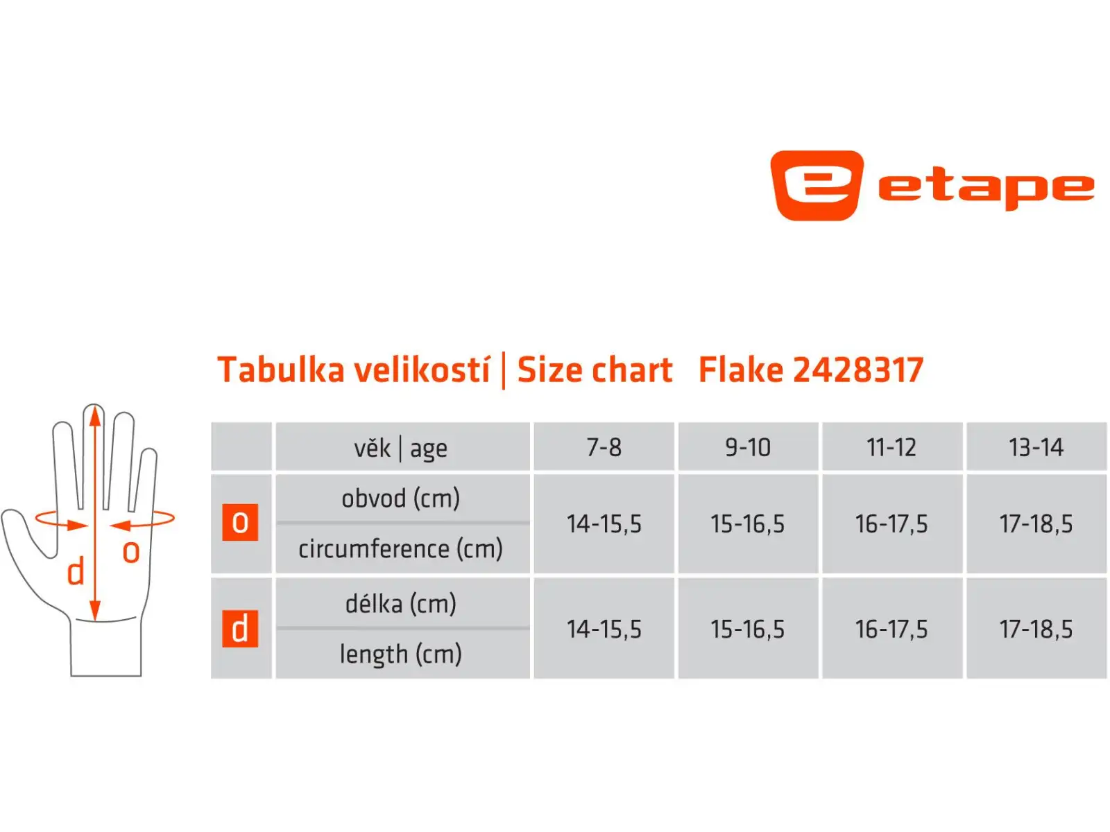 Etape Flake detské rukavice čierna/Reflex