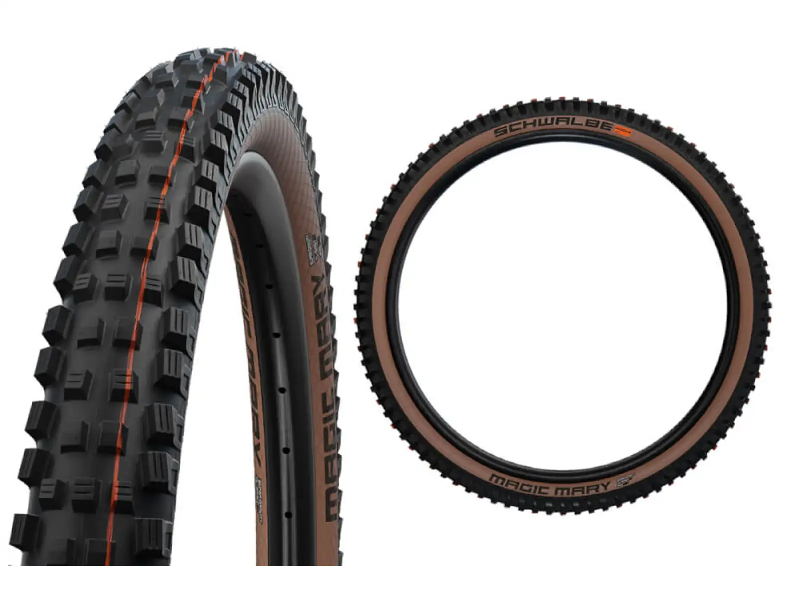 Schwalbe Magic Mary Super Gravity Addix Soft TLE EVO 29x2,40" MTB plášť kevlar hnedý