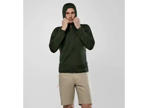 Salewa Puez Altavia Polarlite Hooded pánska mikina Dark Olive