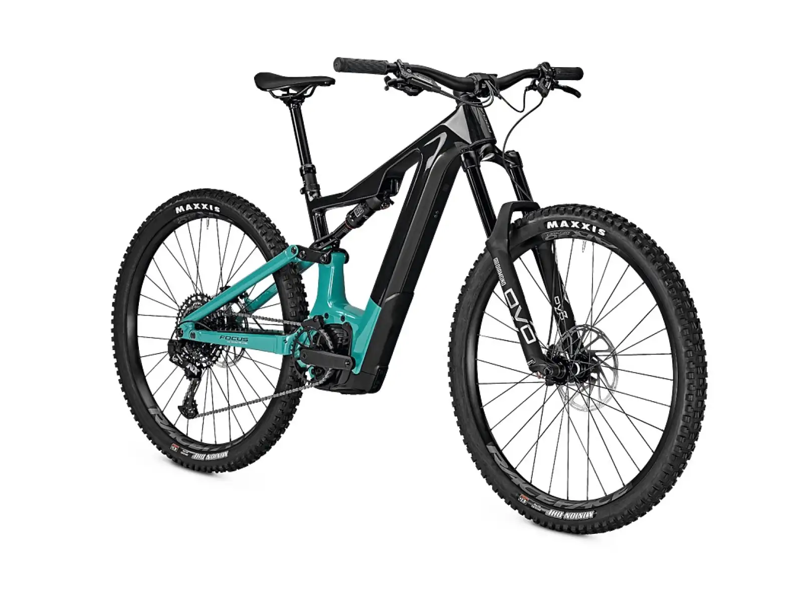 Focus Jam2 8.7 DI 625 Wh horský elektrobicykel Carbon Raw Glossy/Bluegreen Glossy