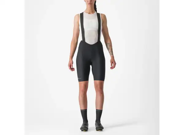 Castelli Espresso DT dámske kraťasy s vložkou a trakmi Black