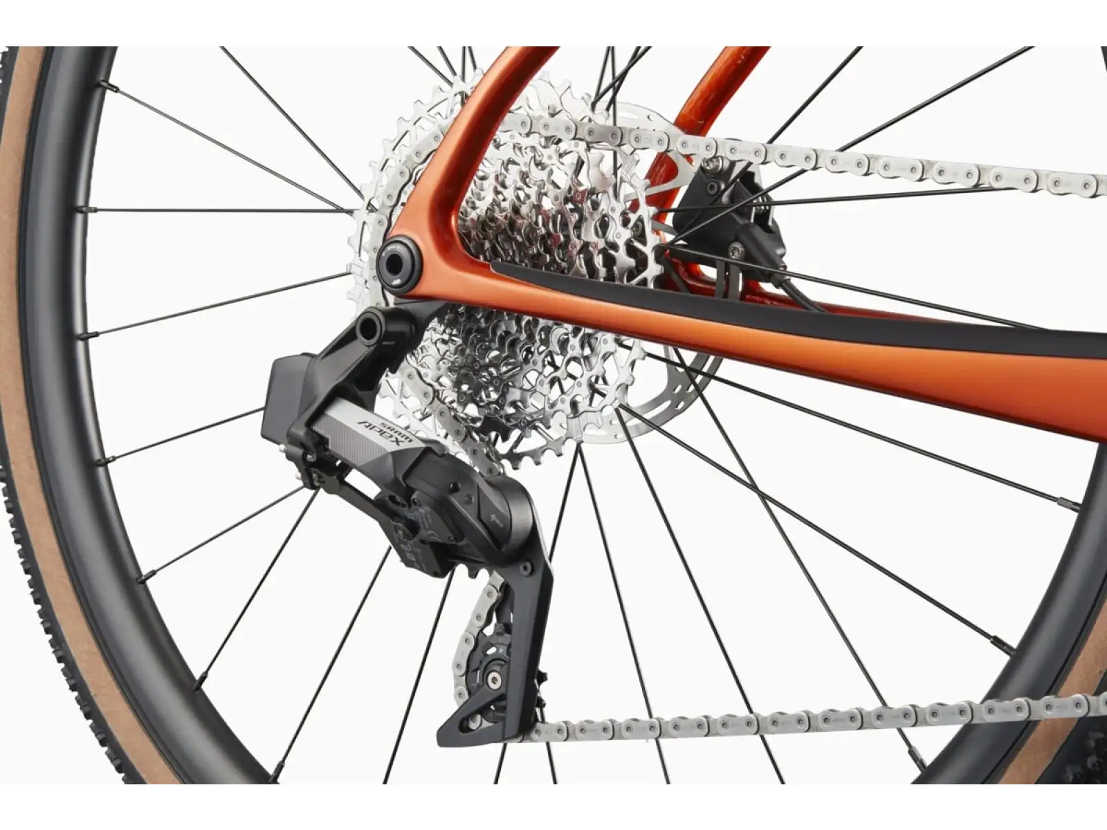 Cannondale SuperX 4 AXS gravel bicykel Flame Orange