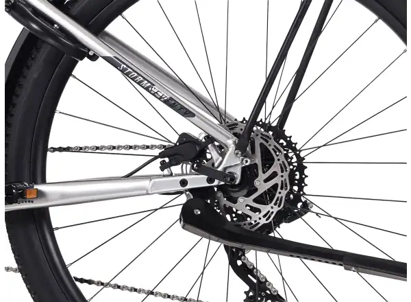 Rock Machine eSTORM 70 TOUR horský elektrobicykel Gloss Silver/Black/Grey