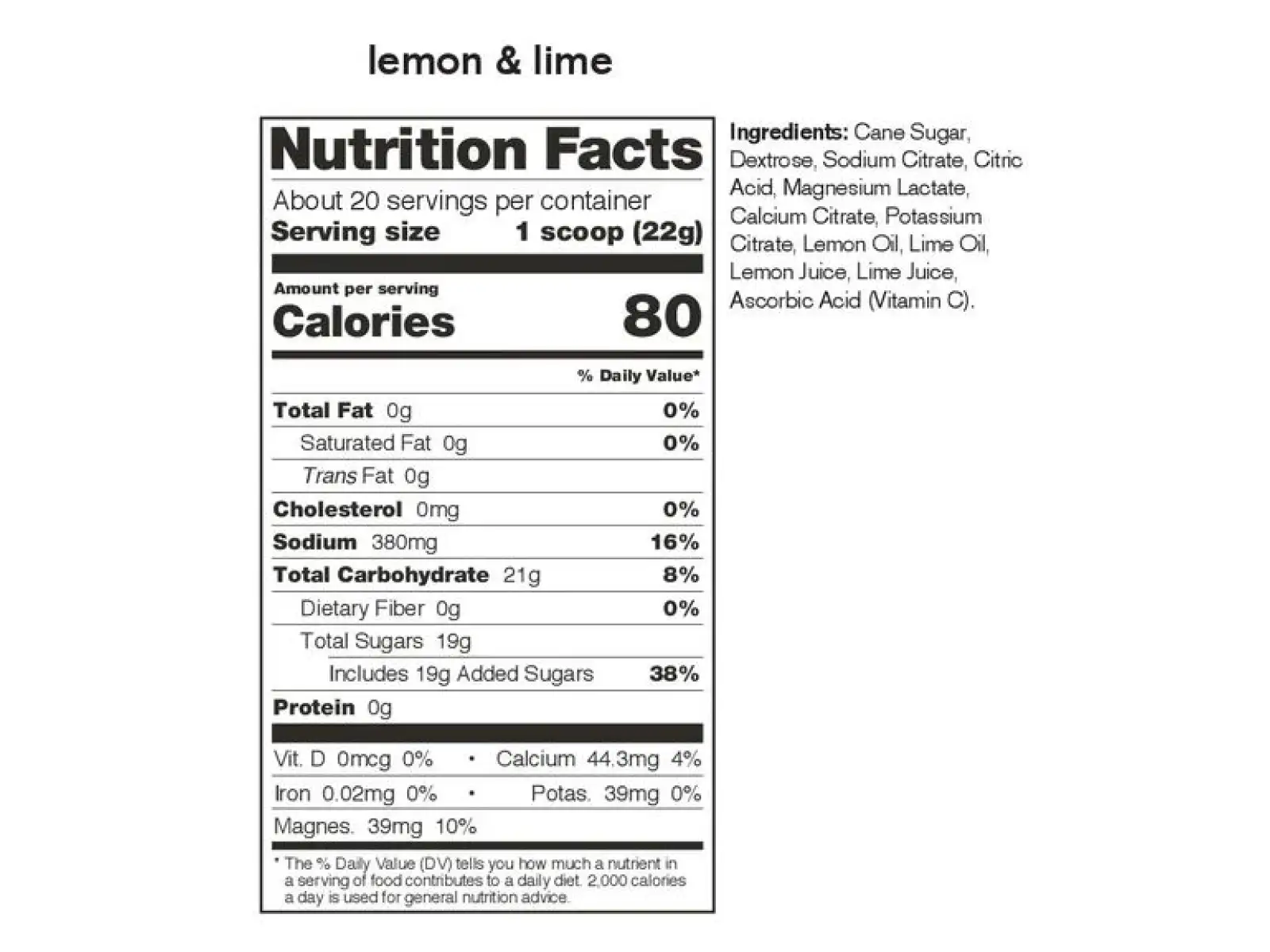 Skratch Labs Hydration Sport Drink Mix iontový nápoj 440 g citrón/limetka