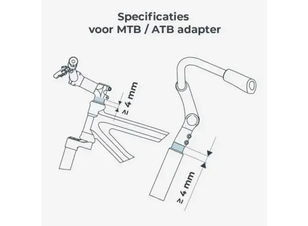 Urban Iki Ta-ke predná sedačka s MTB/ATB adaptérom Bincho Black/Kurumi Brown