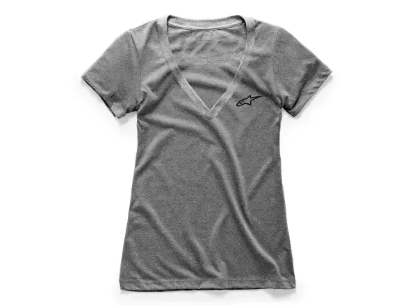 Alpinestars Dámske tričko s krátkym rukávom Ageless Vneck grey heather