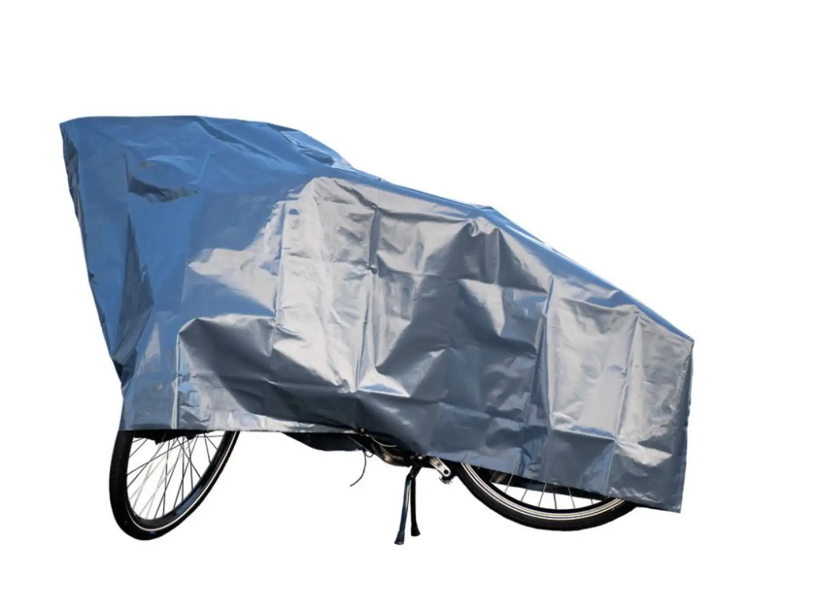XLC VG-G02 ochranná plachta na bicykel s okami a popruhmi 200x100 cm sivá