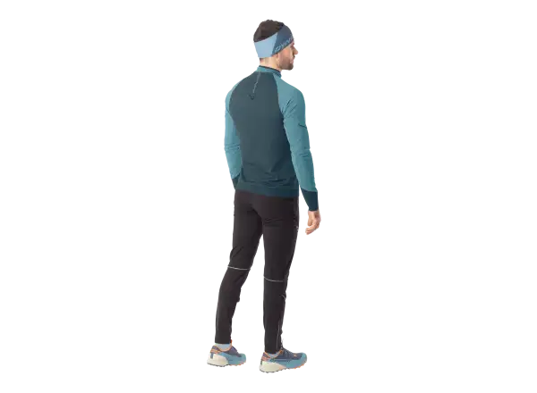 Dynafit Aalpine Zip pánske bežecké tričko dlhý rukáv Smoke blue/0720