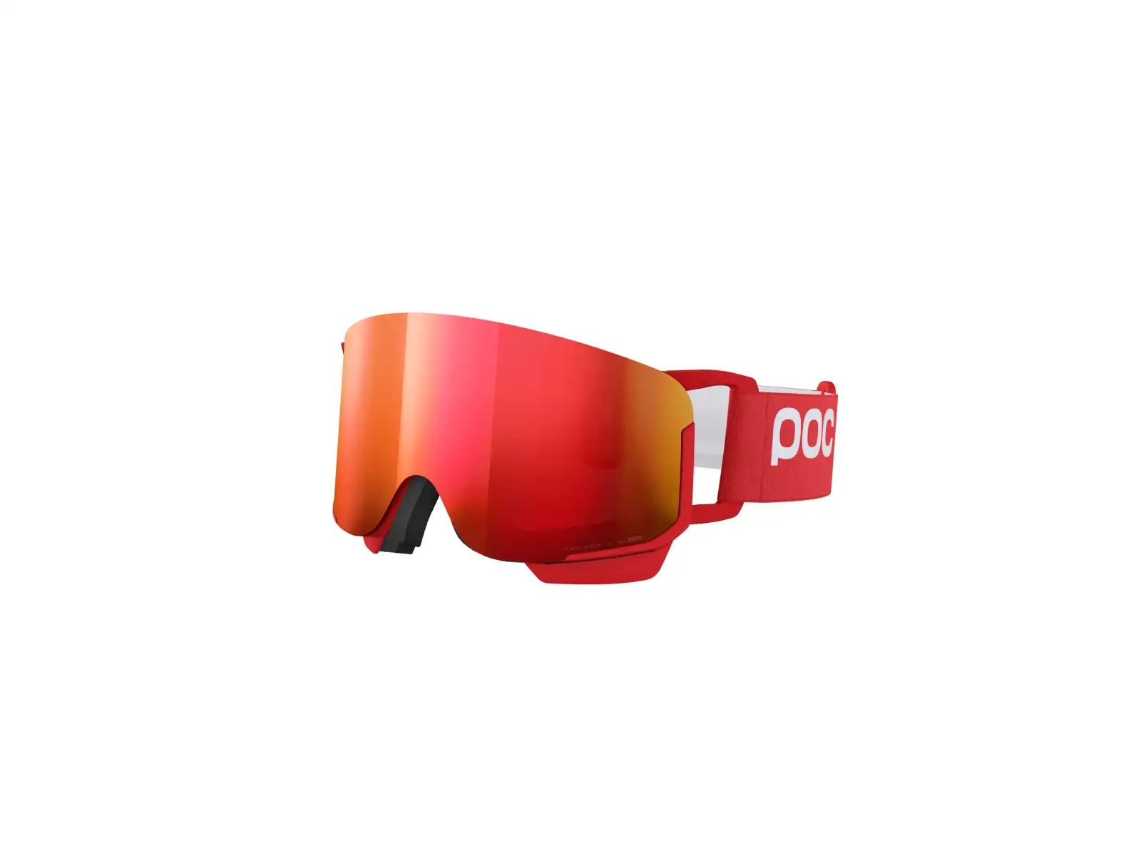 POC Nexal Mid lyžiarske okuliare Prismane Red/Partly Sunny Red
