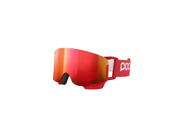 POC Nexal Mid lyžiarske okuliare Prismane Red/Partly Sunny Red