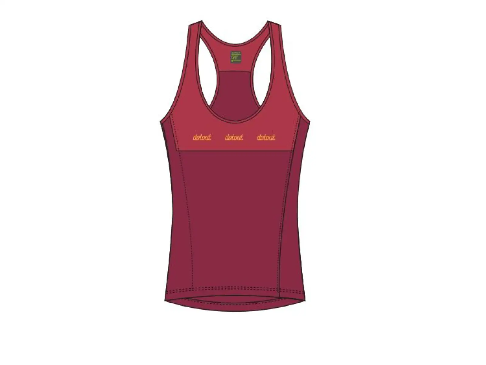 Dotout Metro dámsky dres bez rukávov Bordeaux/Red