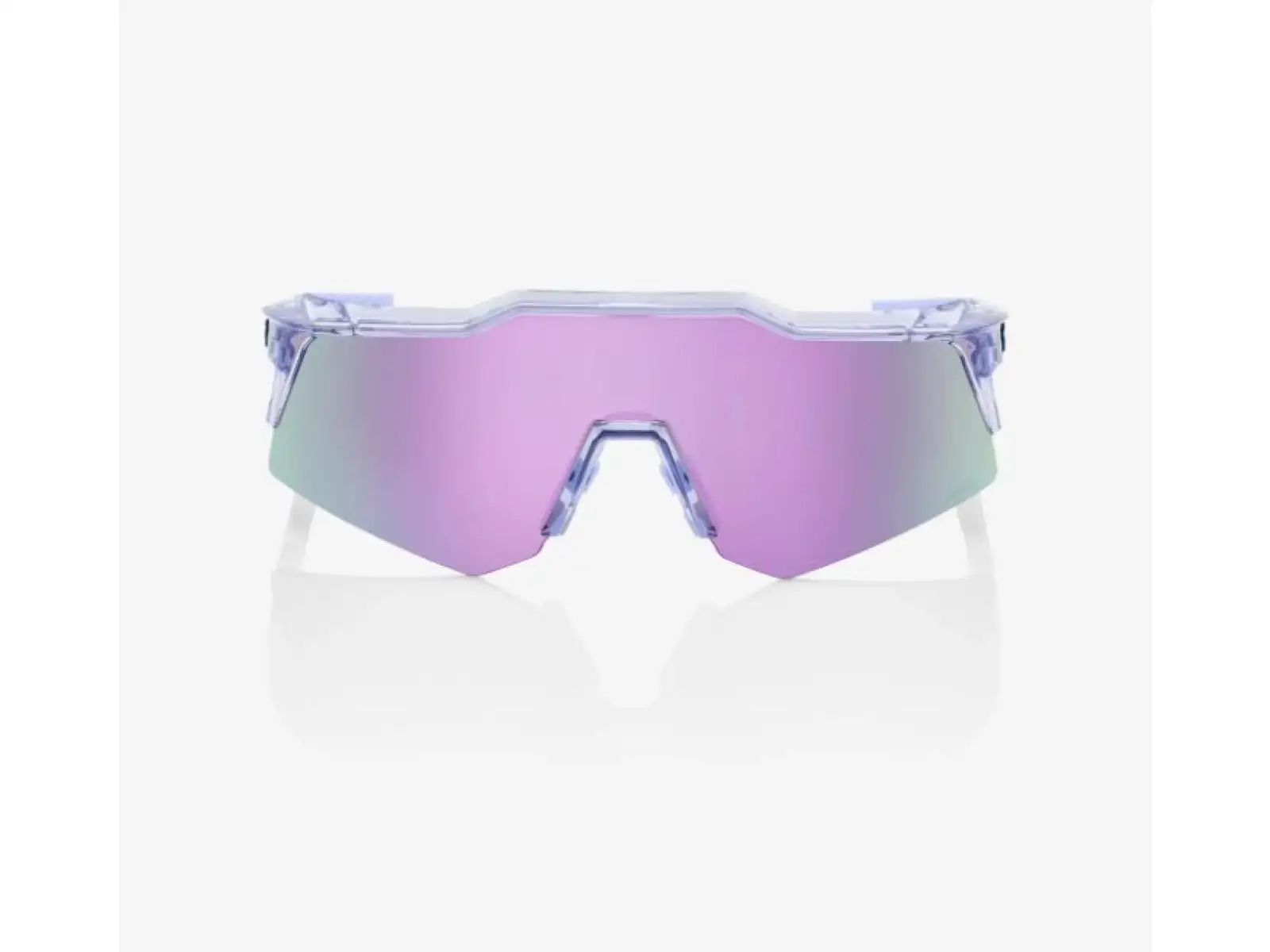100% SPEEDCRAFT XS HiPER Lavender okuliare so zrkadlovými sklami transparentné/fialové
