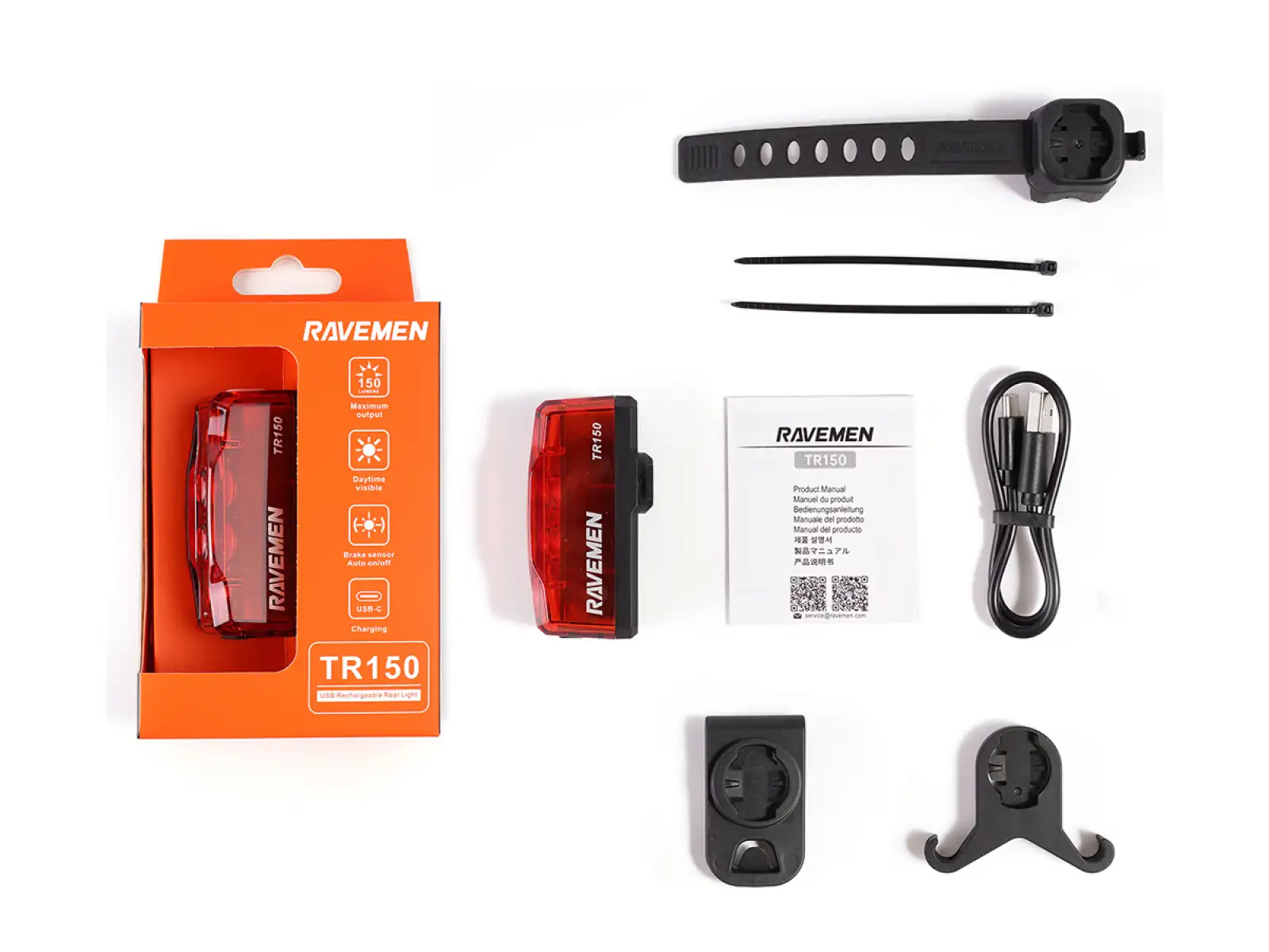 Ravemen TR150 zadné svetlo
