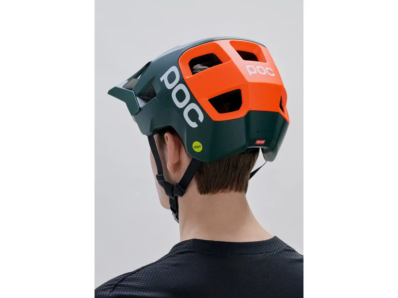 POC Kortal Race MIPS MTB prilba Pargasite Green Matt/Fluorescent Orange Matt