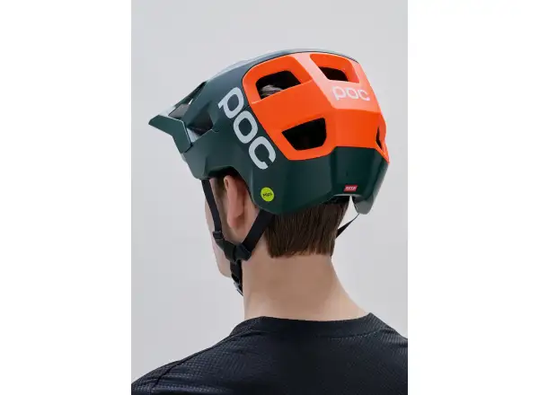 POC Kortal Race MIPS MTB prilba Pargasite Green Matt/Fluorescent Orange Matt