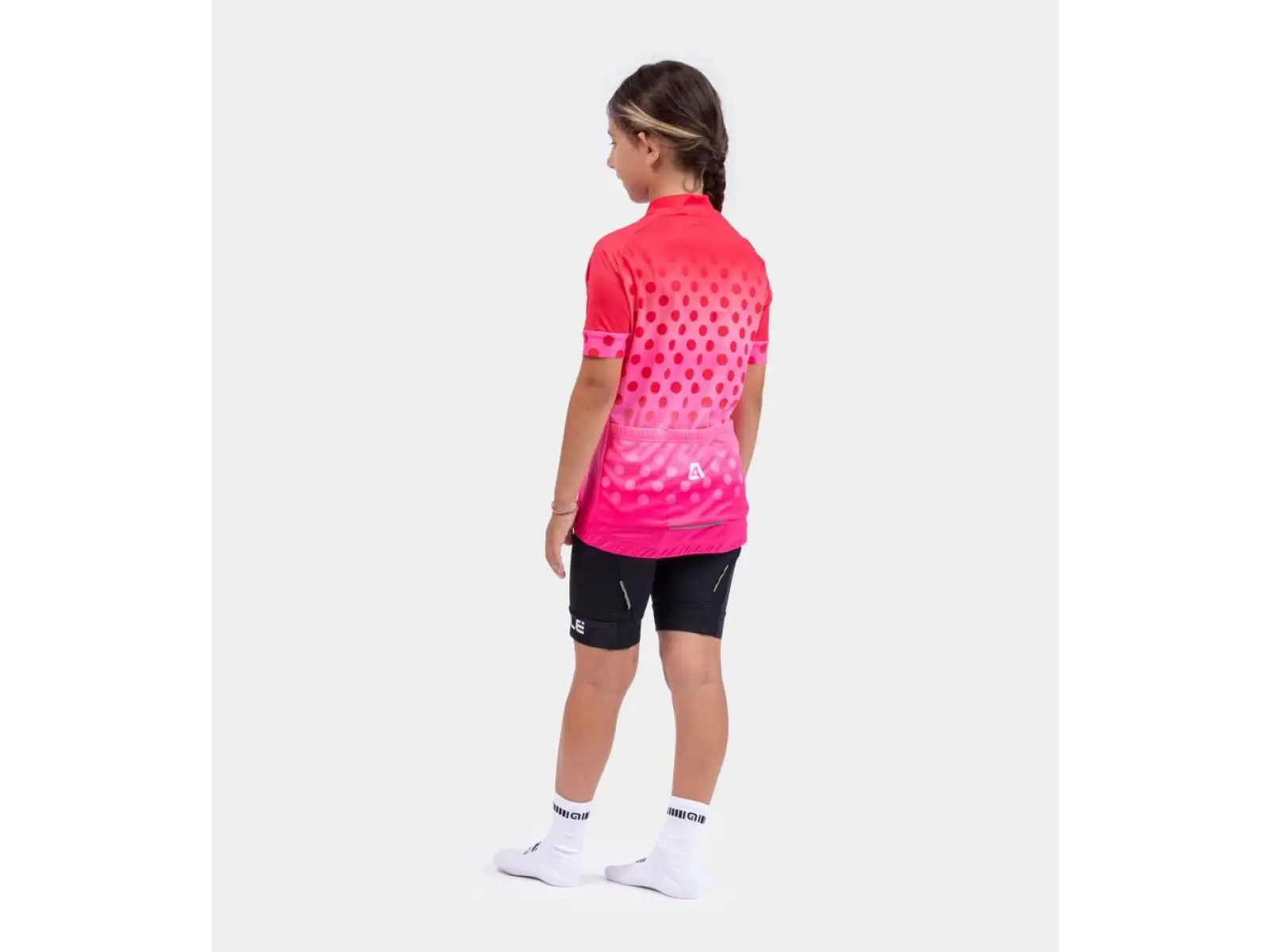 Alé Kids Bubble detský dres krátky rukáv Strawberry