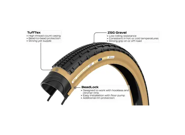 Plášť Panaracer GravelKing SK 700x30 (čierna/hnedá)