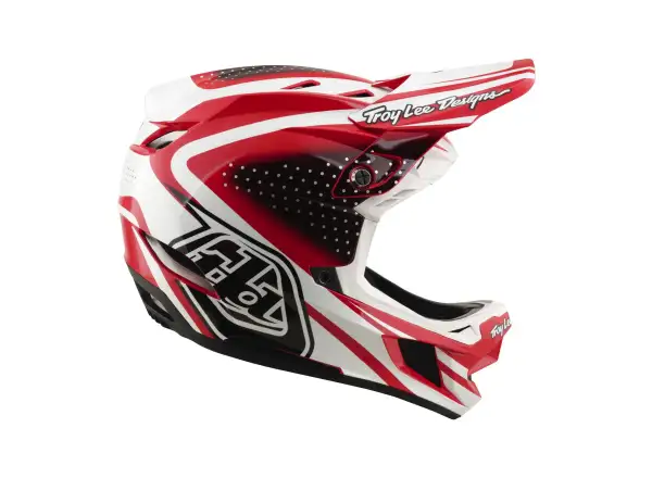 Troy Lee Designs D4 Polyacrylite MIPS prilba Line Fire/white
