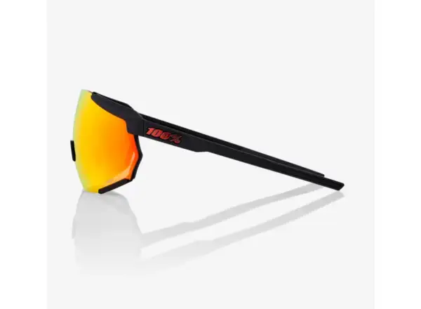 100% Racetrap 3.0 slnečné okuliare Soft Tact Black/HiPER Red Multilayer Mirror Lens