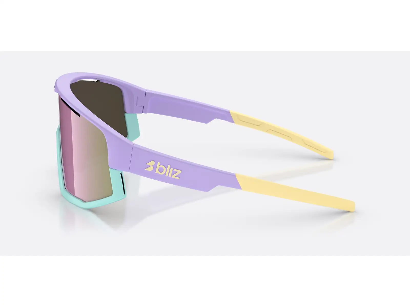 Bliz Fusion Small slnečné okuliare Matt Pastel Purple/Brown&Rose Mirror