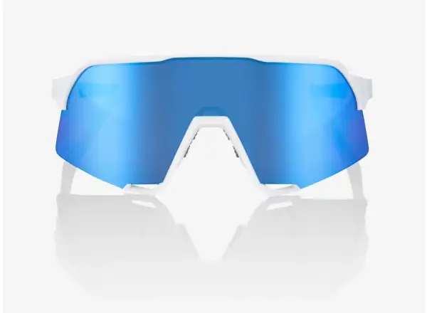 100% S3 okuliare Matte White/HiPER Blue Multilayer Mirror