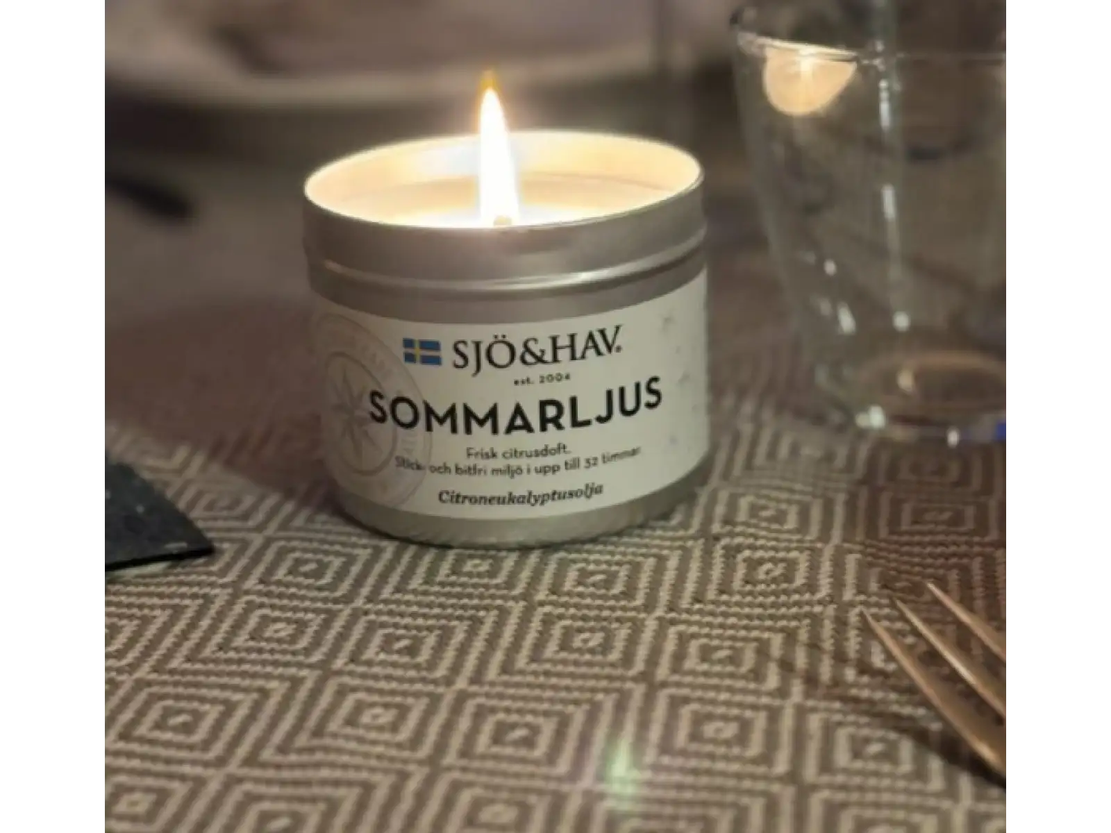 Sjö&Hav citrónelová sviečka proti komárom 200g