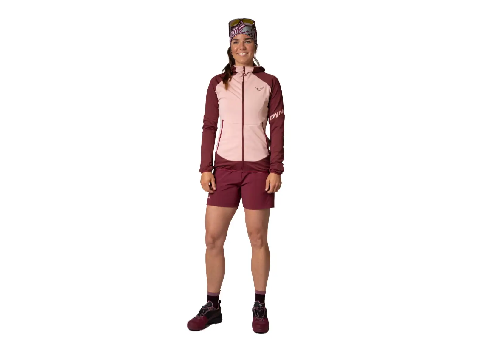 Dynafit Transalper Hybrid dámske šortky Burgundy