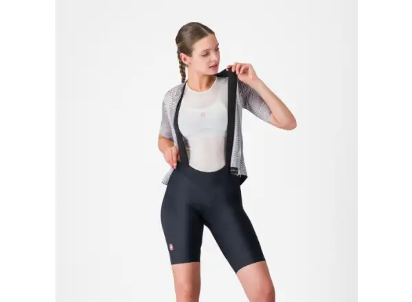 Castelli Prima 2 DT dámske kraťasy s trakmi Black/Black