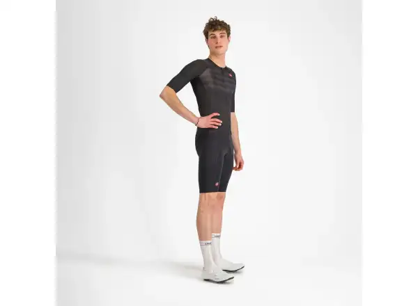 Castelli Free Aero Race pánske kraťasy s vložkou a trakmi Black