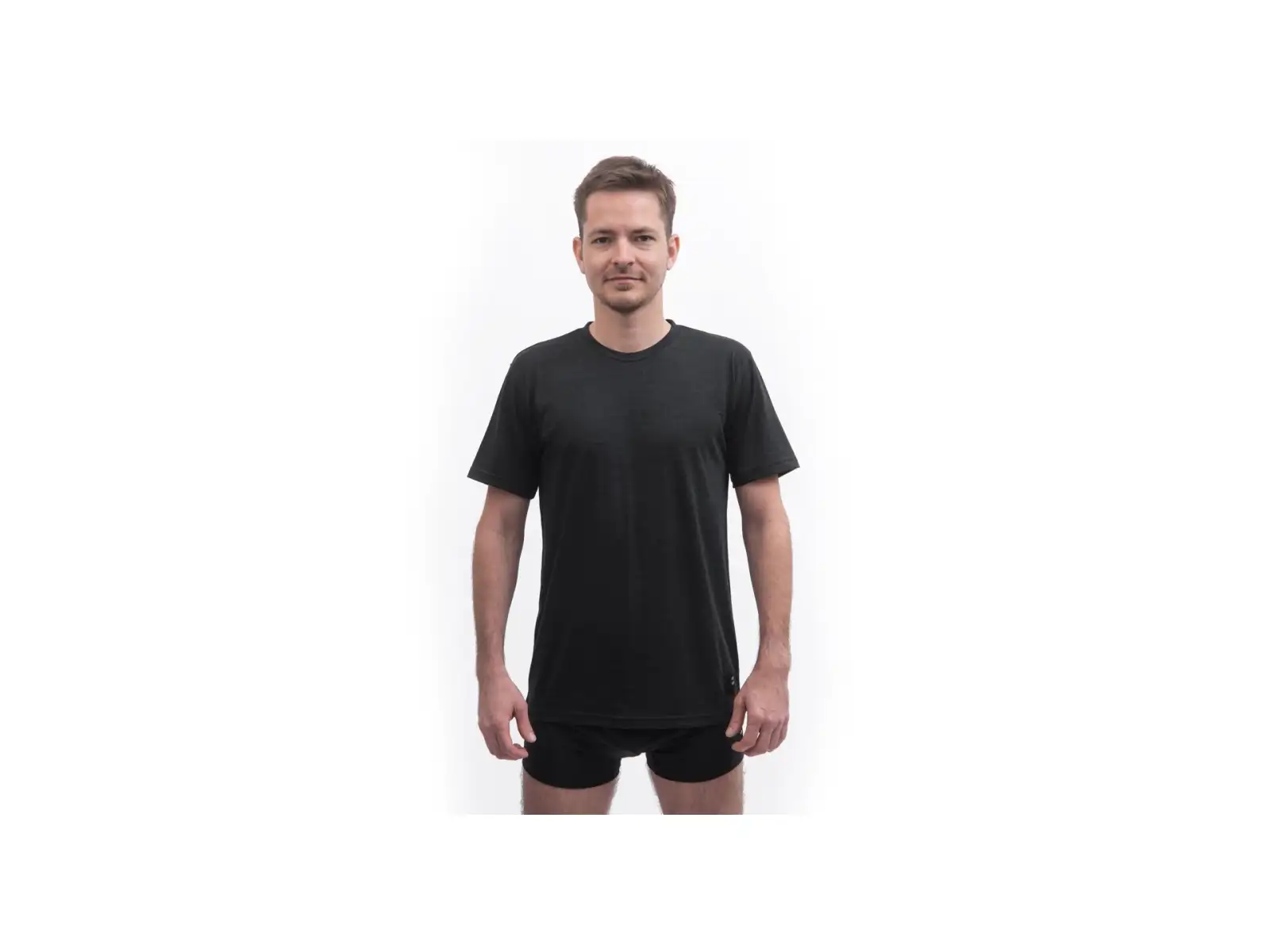 Sensor Merino Cordura pánske tričko krátky rukáv čierna