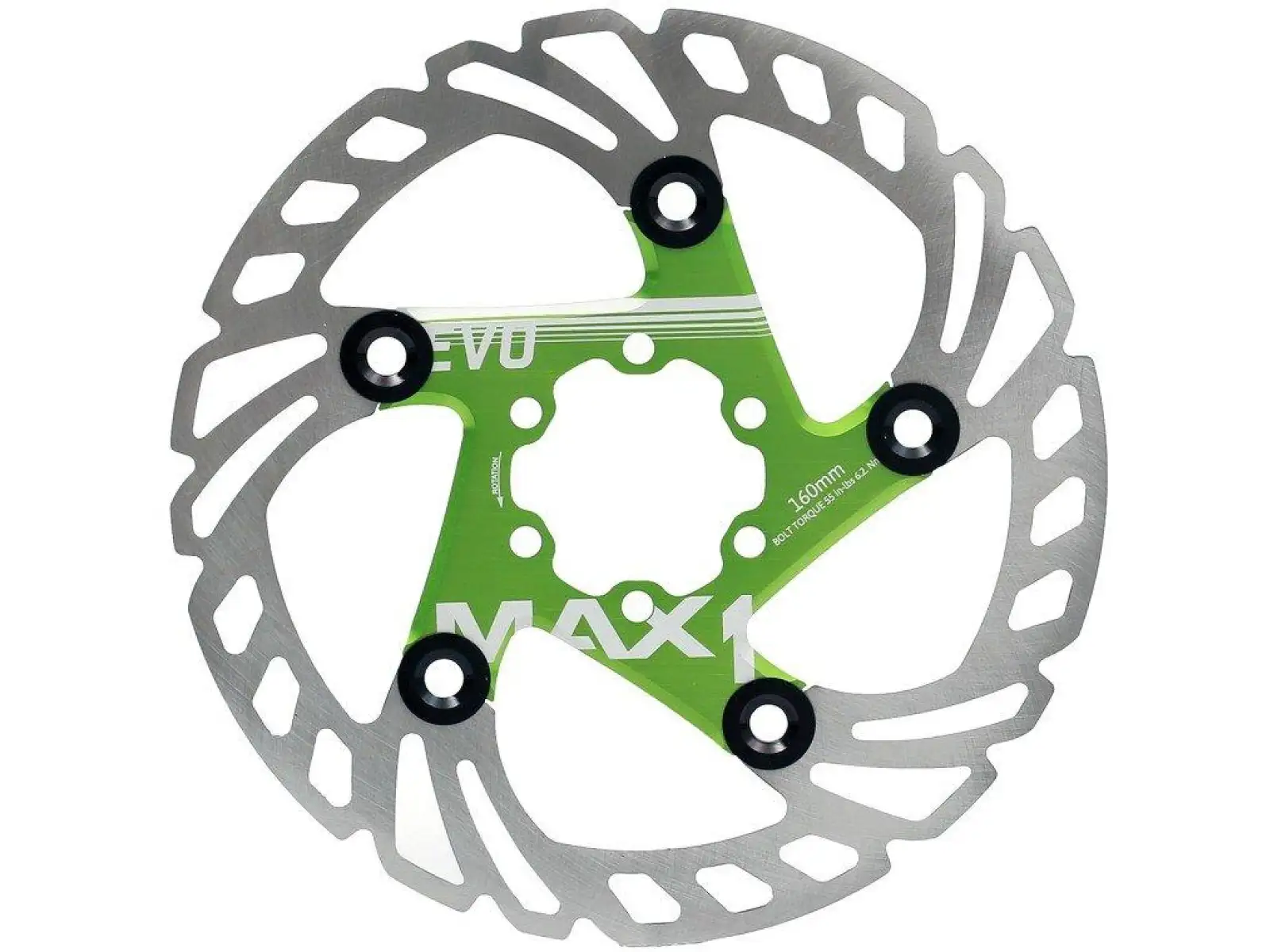 MAX1 Evo brzdový kotúč 160 mm zelený