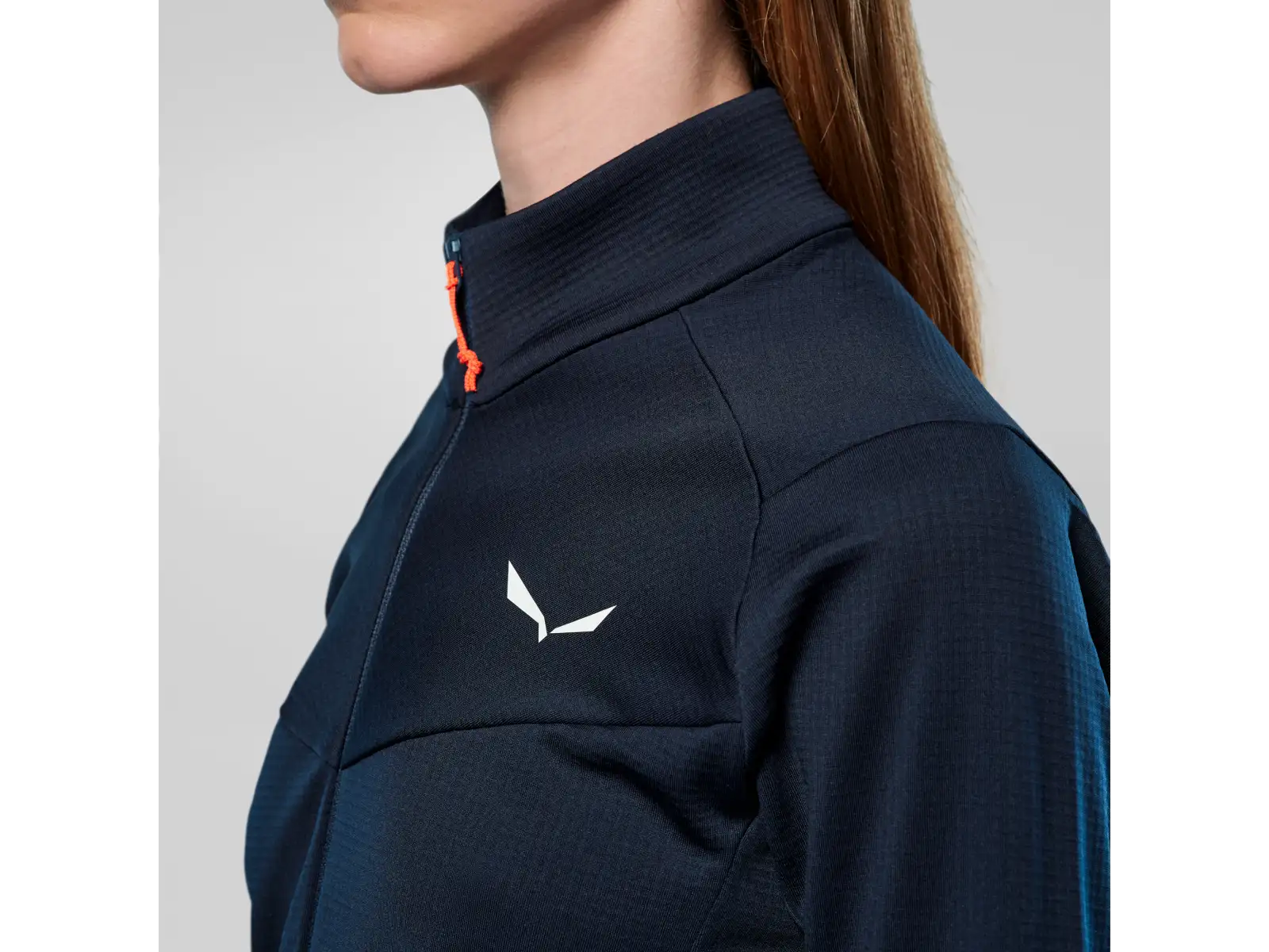 Salewa Puez Cammino Polarlite Half-Zip dámska mikina Navy Blazer