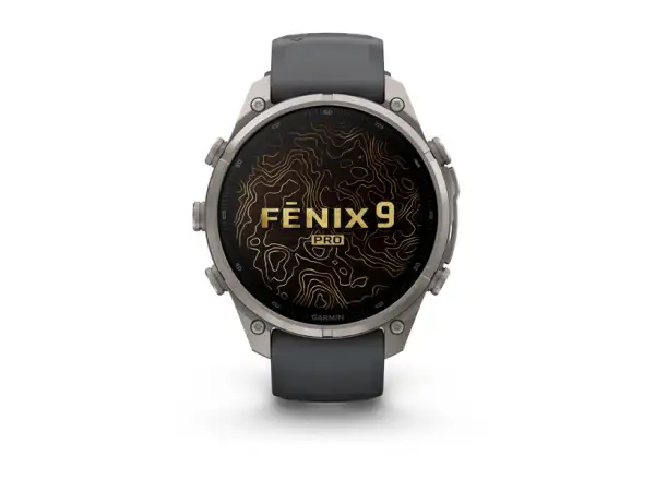 Garmin fenix 9 Pro inReach 43 mm inteligentné hodinky Carbon gray DLC Titanium Black/Pebble gray