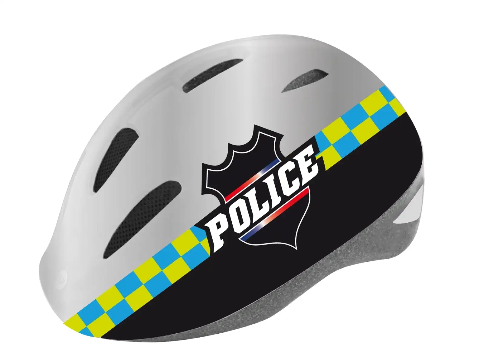 Force Fun Police 2019 detská prilba čierno/biela