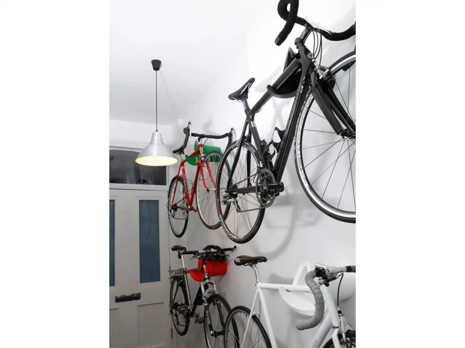 Cycloc Solo nástenný držiak na bicykel modrý