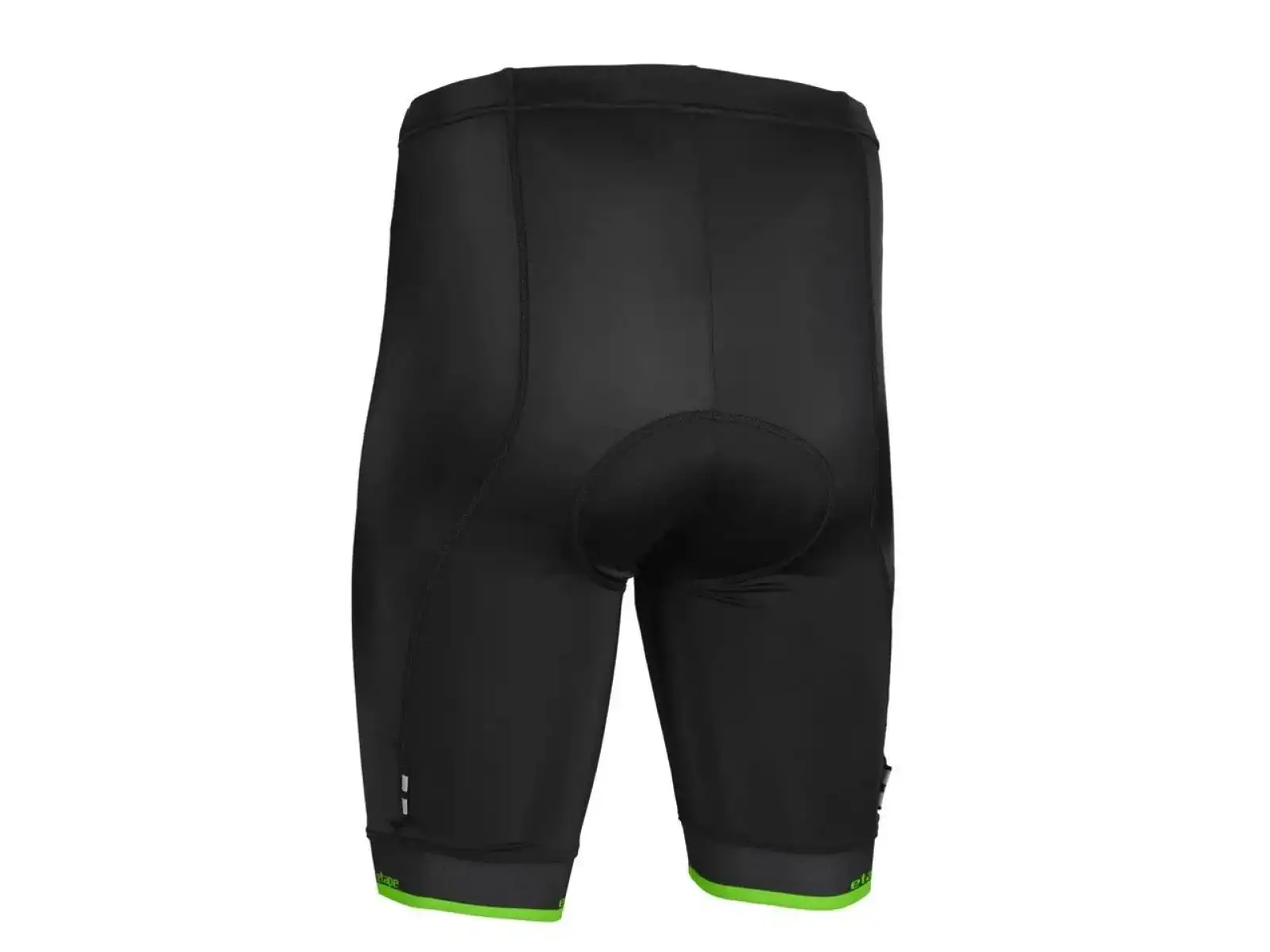 Pánske šortky Etape Elite s podšívkou čierna/zelená