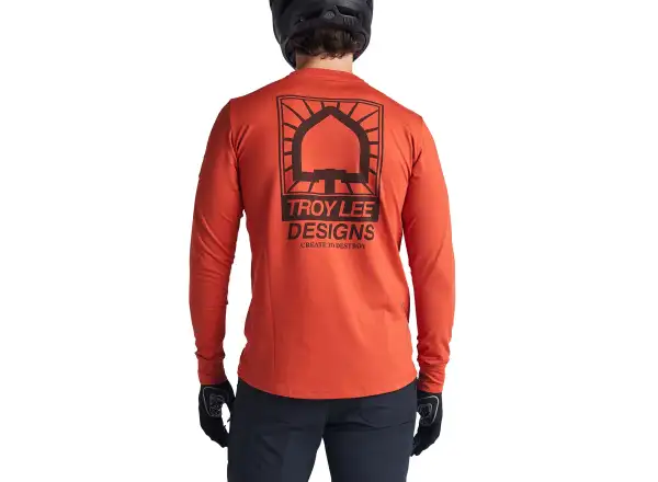 Troy Lee Designs Ruckus Ride Tee Create To Destroy pánsky dres dlhý rukáv Brick